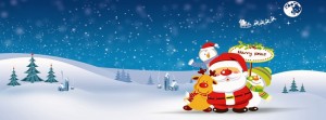 Merry Christmas From Santa Clause - Facebook Cover Photo