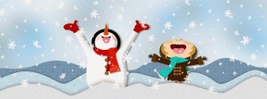 Happy Snowman - Facebook Cover Photo