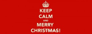 Keep Calm And Merry Christmas - Facebook Cover Photo