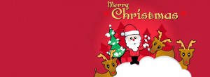Santa Clause Merry Christmas - Facebook Cover Photo