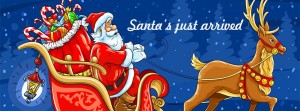 Santa Is Just Arrived - Facebook Cover Photo